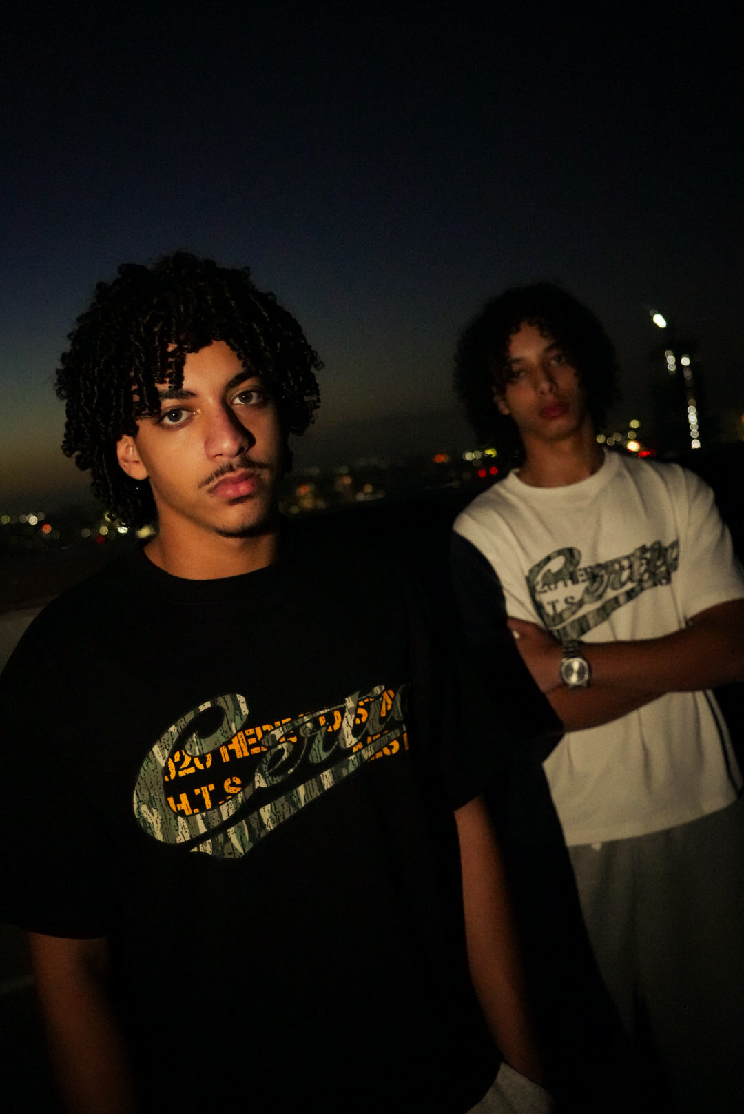 OT. CAMO TEE [BLACK + WHITE]