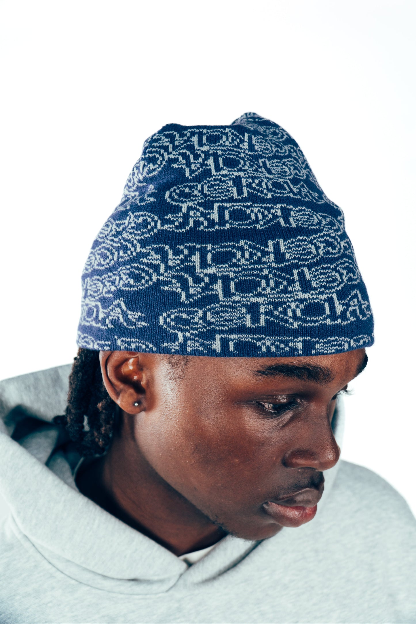 REVERSIBLE BEANIE [NAVY]